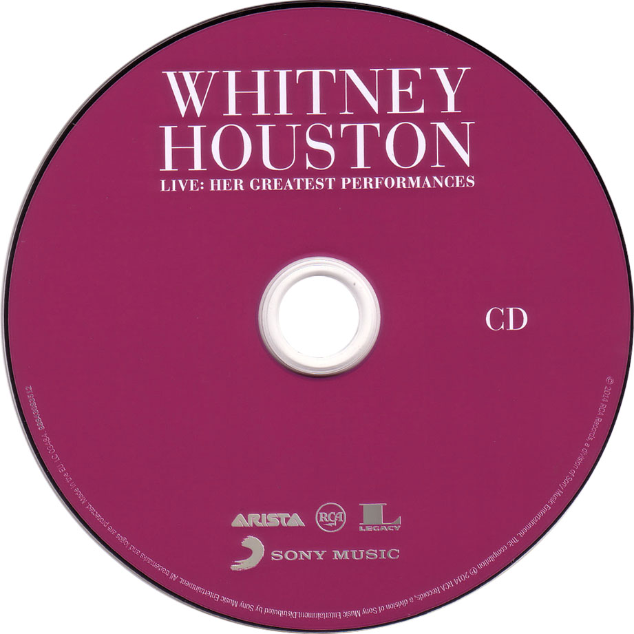 Cartula Cd de Whitney Houston - Whitney Houston Live: Her Greatest Performances