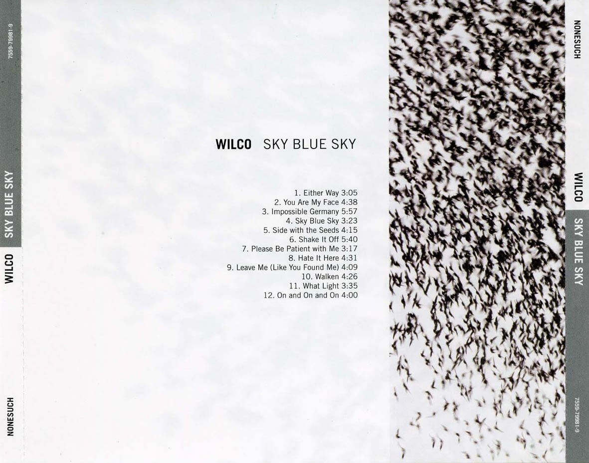 Cartula Trasera de Wilco - Sky Blue Sky