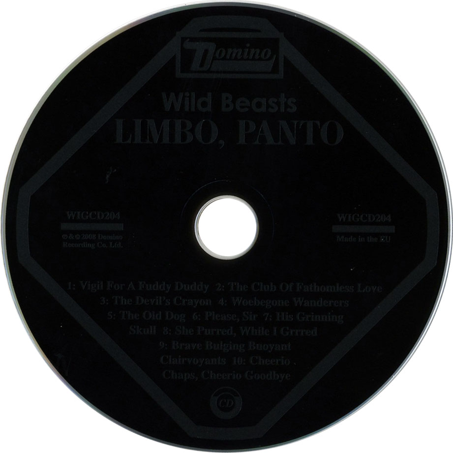 Cartula Cd de Wild Beasts - Limbo, Panto