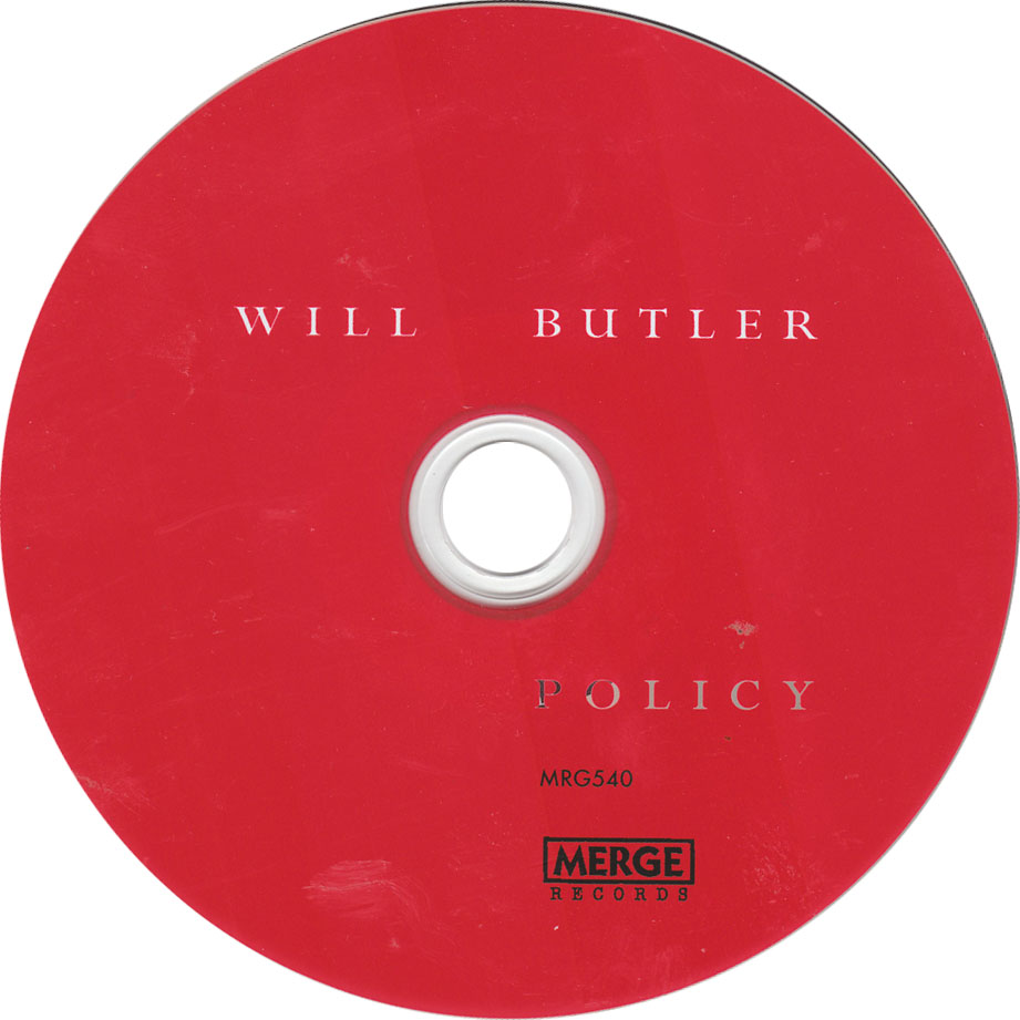 Cartula Cd de Will Butler - Policy