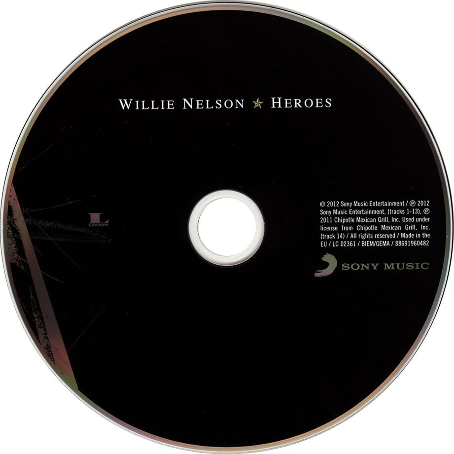 Cartula Cd de Willie Nelson - Heroes