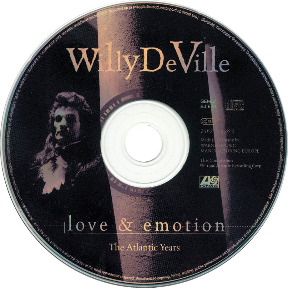 Cartula Cd de Willy Deville - Love & Emotion The Atlantic Years