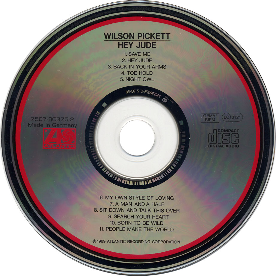 Cartula Cd de Wilson Pickett - Hey Jude