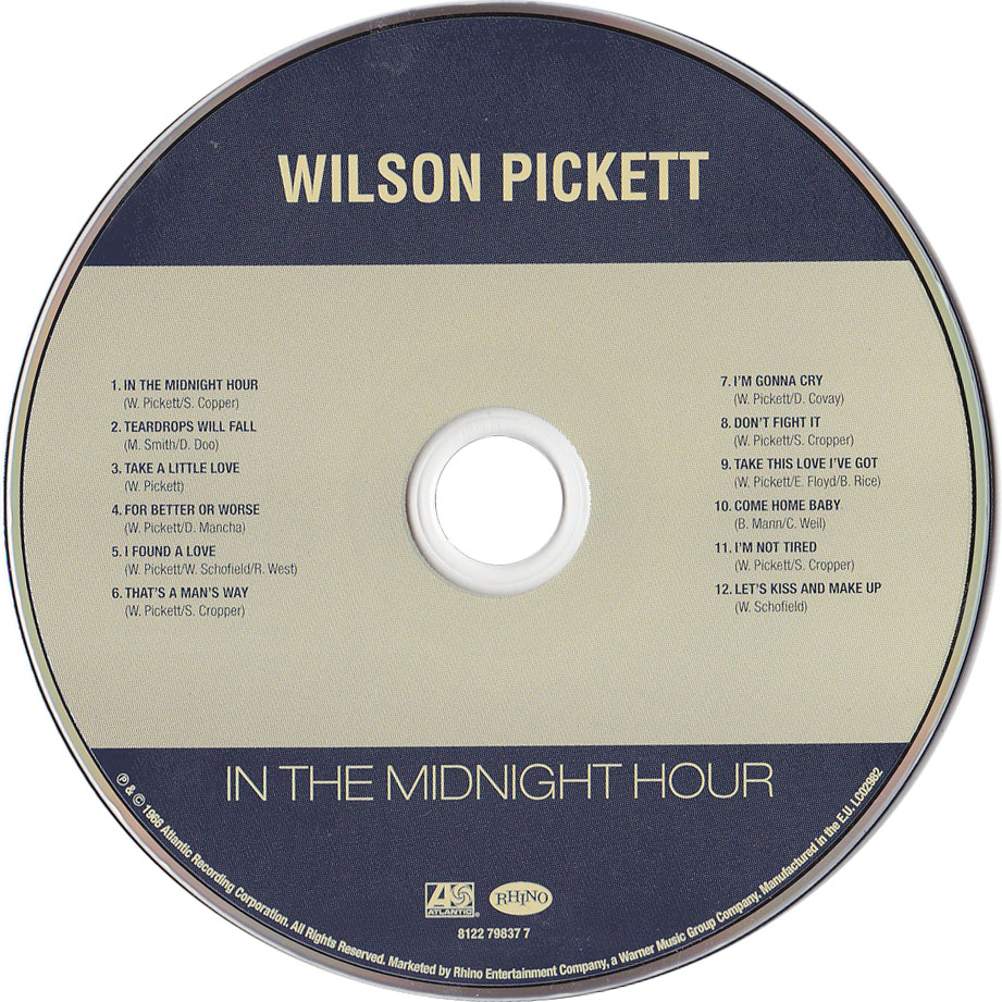 Cartula Cd de Wilson Pickett - In The Midnight Hour