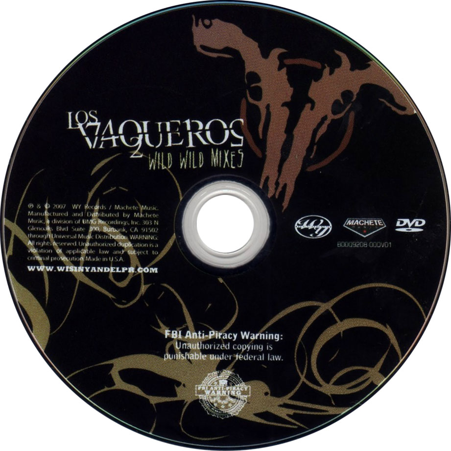 Cartula Dvd de Wisin & Yandel - Los Vaqueros (Wild Wild Mixes)