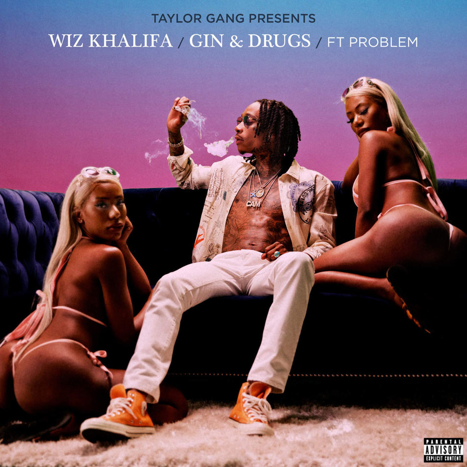 Cartula Frontal de Wiz Khalifa - Gin & Drugs (Featuring Problem) (Cd Single)