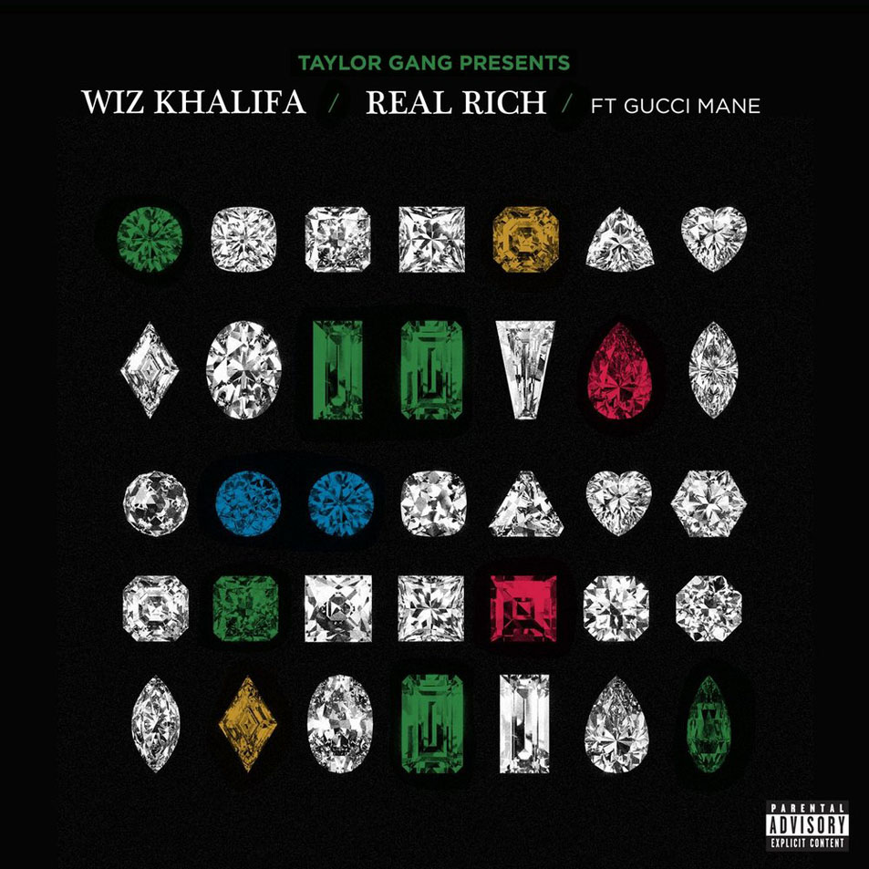 Cartula Frontal de Wiz Khalifa - Real Rich (Featuring Gucci Mane) (Cd Single)