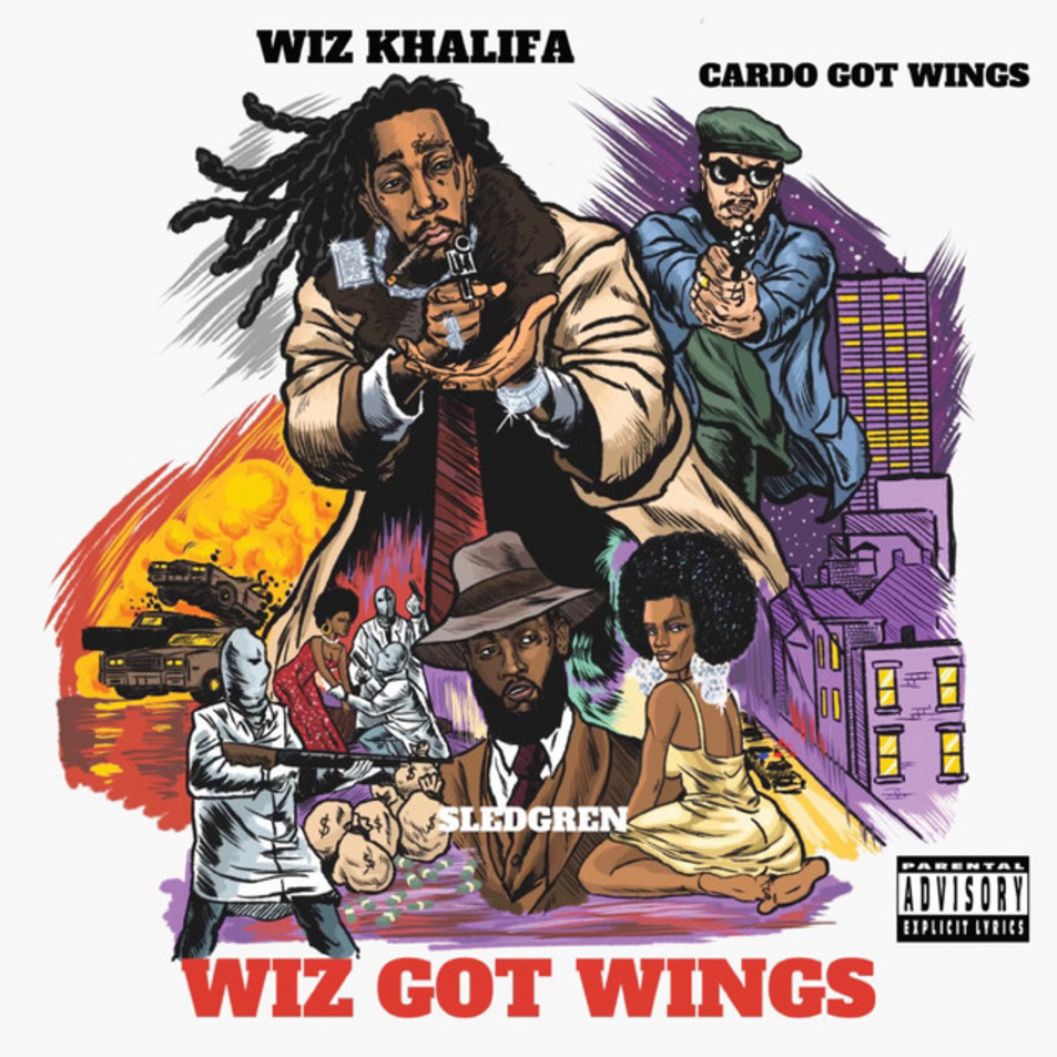 Cartula Frontal de Wiz Khalifa - Wiz Got Wings (Featuring Sledgren & Cardo) (Cd Single)