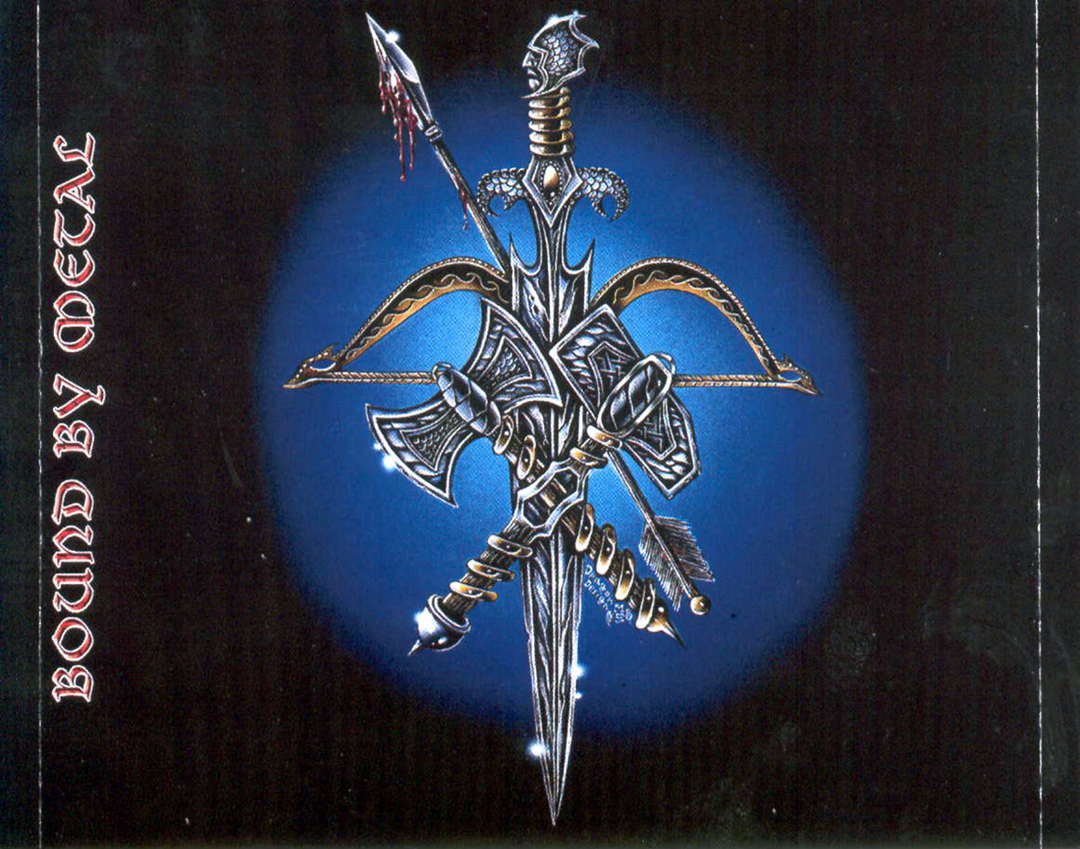 Cartula Interior Trasera de Wizard - Bound By Metal