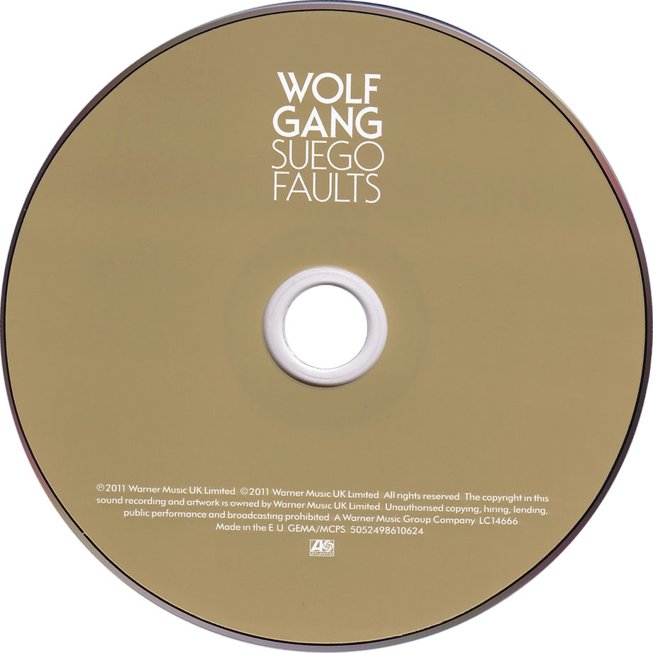 Cartula Cd de Wolf Gang - Suego Faults