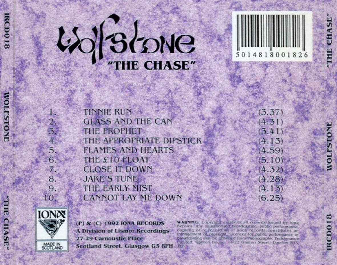 Cartula Trasera de Wolfstone - The Chase