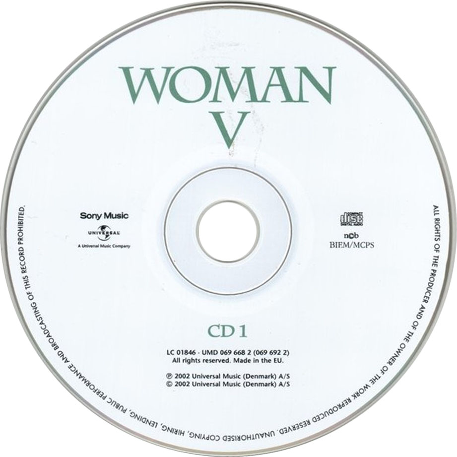 Cartula Cd1 de Woman V
