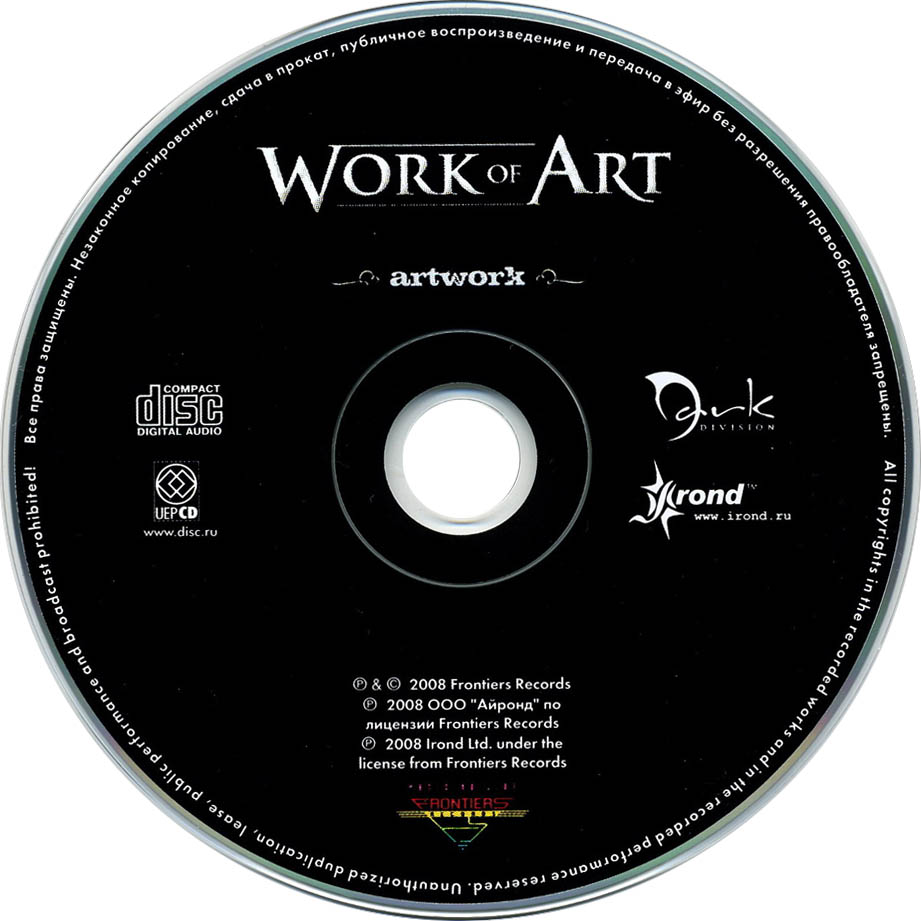 Car�tula Cd de Work Of Art - Artwork