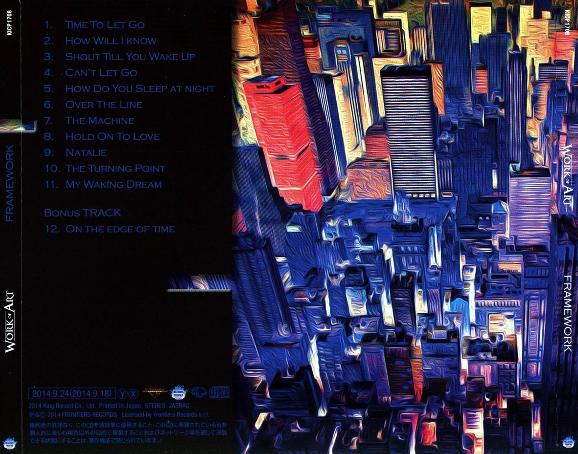 Car�tula Trasera de Work Of Art - Framework (Japan Edition)