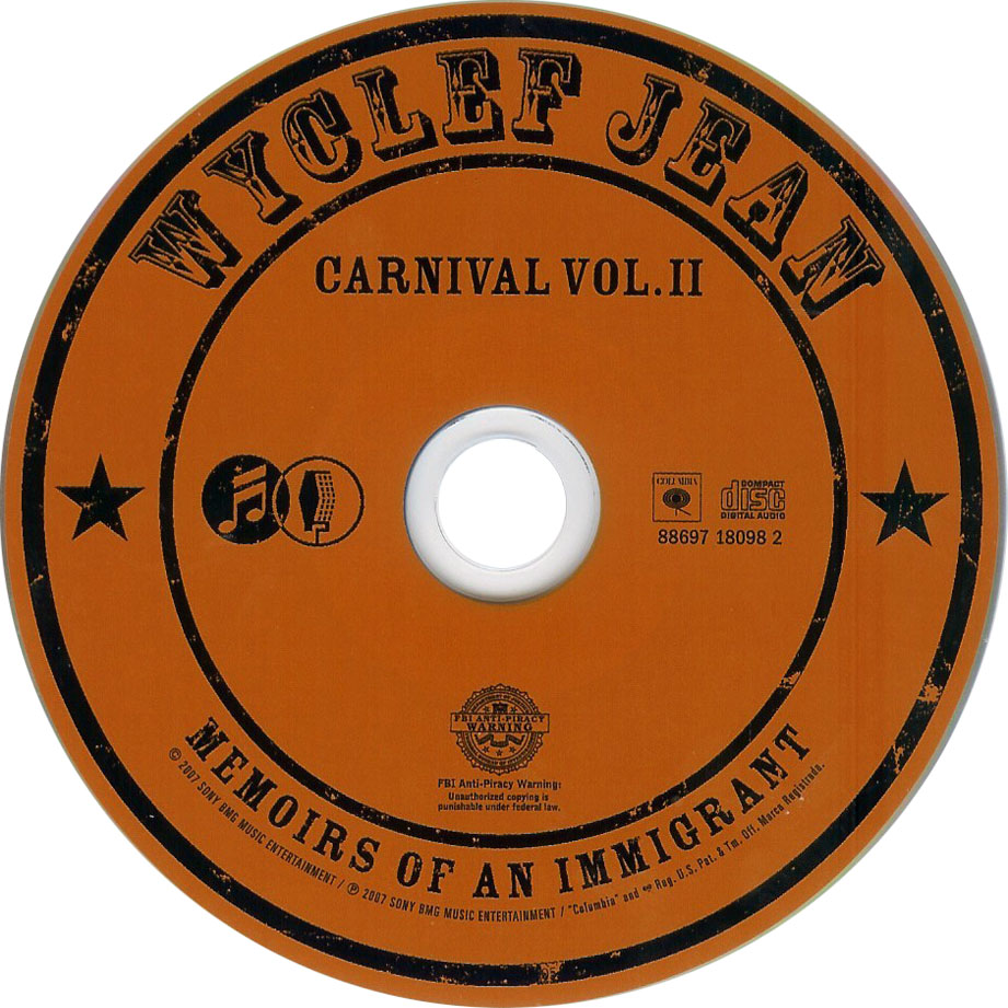 Cartula Cd de Wyclef Jean - Carnival Ii: Memoirs Of An Immigrant (Deluxe Edition)