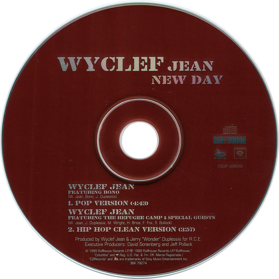 Cartula Cd de Wyclef Jean - New Day (Featuring Bono) (Cd Single)