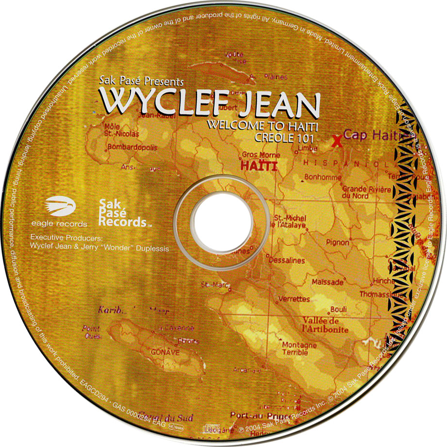 Cartula Cd de Wyclef Jean - Welcome To Haiti: Creole 101