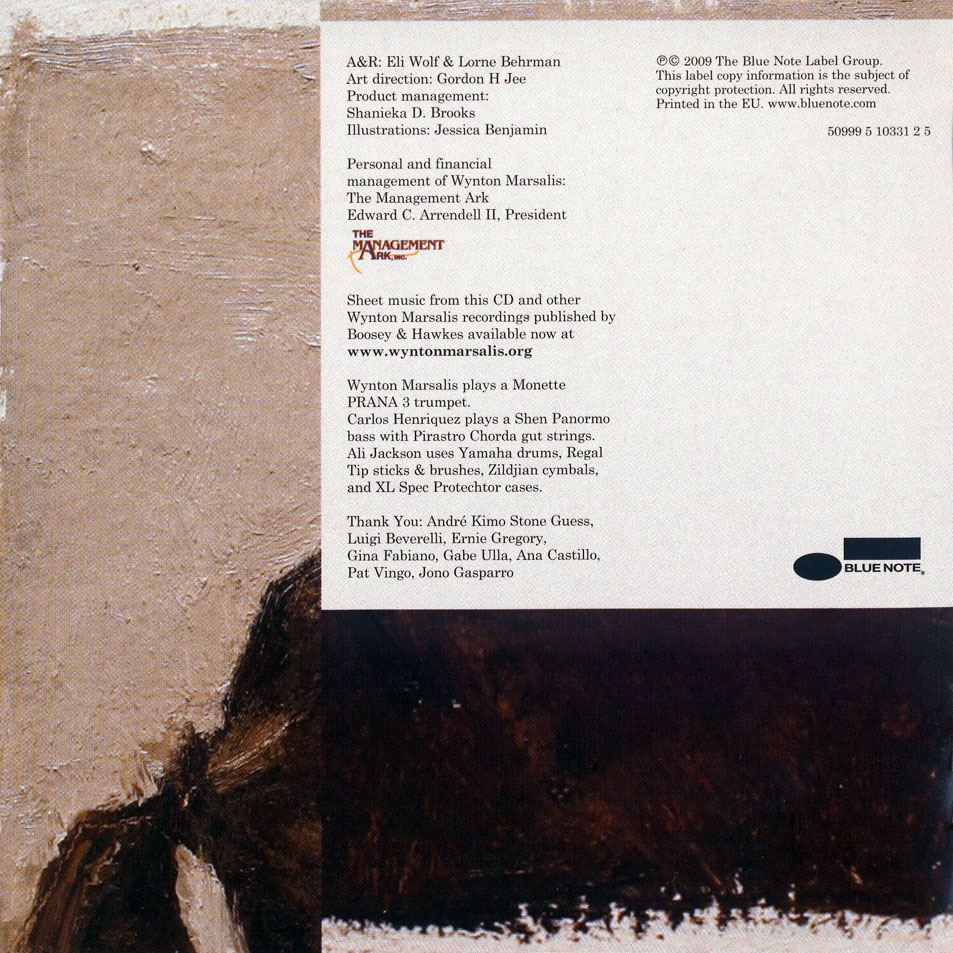 Cartula Interior Frontal de Wynton Marsalis - He And She
