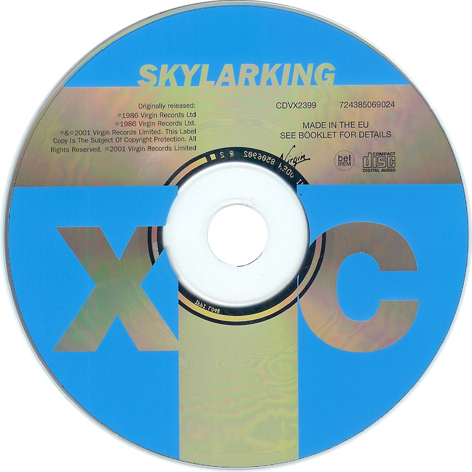 Cartula Cd de Xtc - Skylarking (2001)