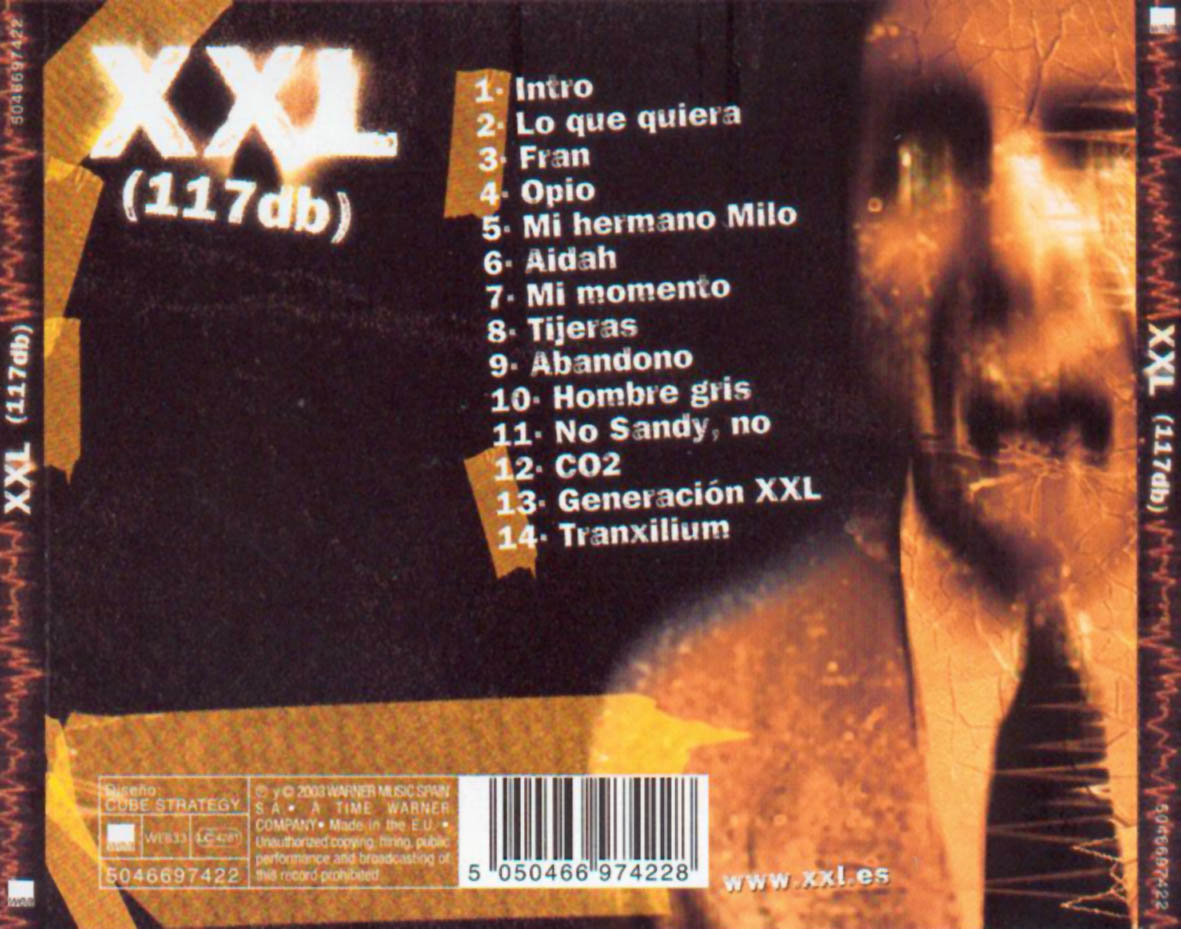 Cartula Trasera de Xxl - 117 Db