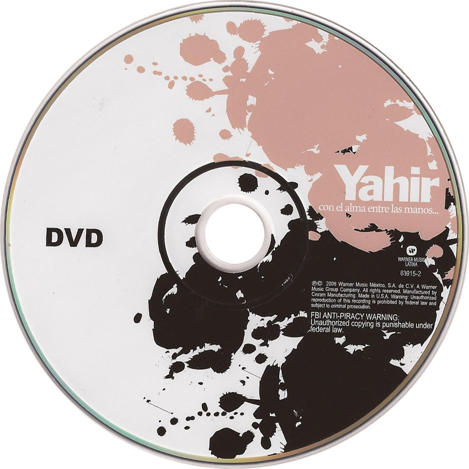 Cartula Dvd de Yahir - Con El Alma Entre Las Manos... (Edicion Especial)