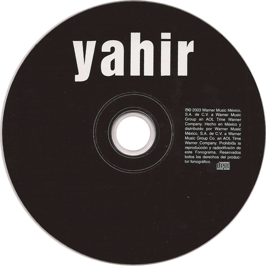 Cartula Cd de Yahir - Yahir