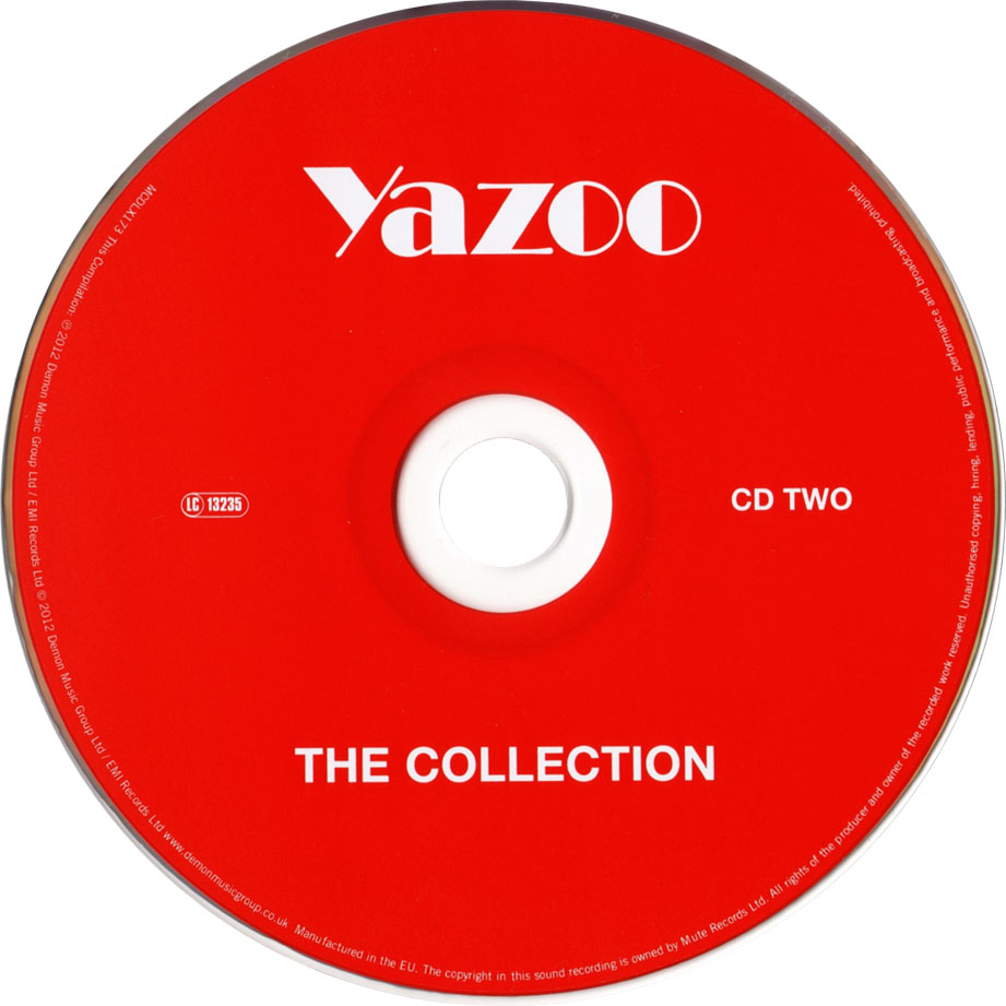 Cartula Cd2 de Yazoo - The Collection