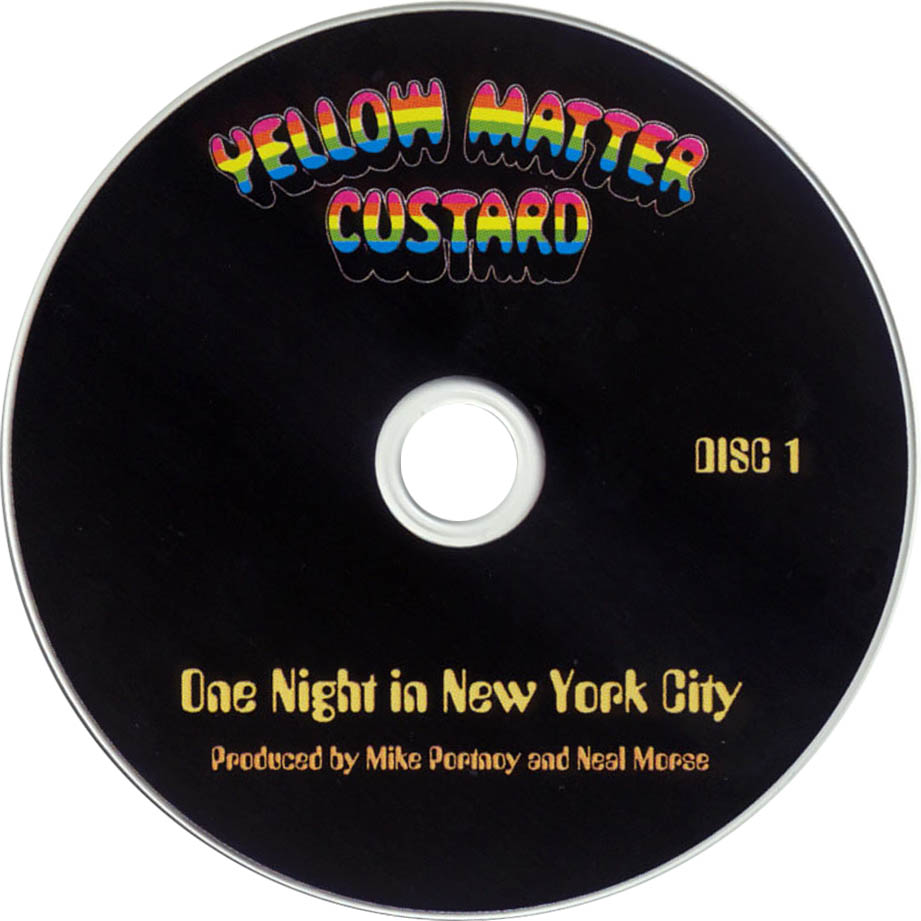 Cartula Cd1 de Yellow Matter Custard - One Night In New York City