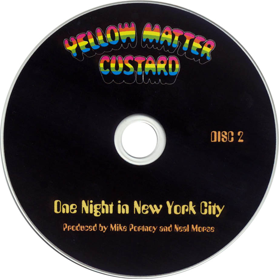 Cartula Cd2 de Yellow Matter Custard - One Night In New York City