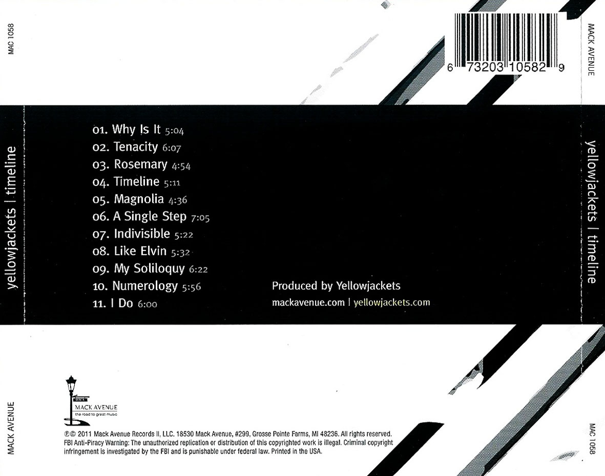 Cartula Trasera de Yellowjackets - Timeline