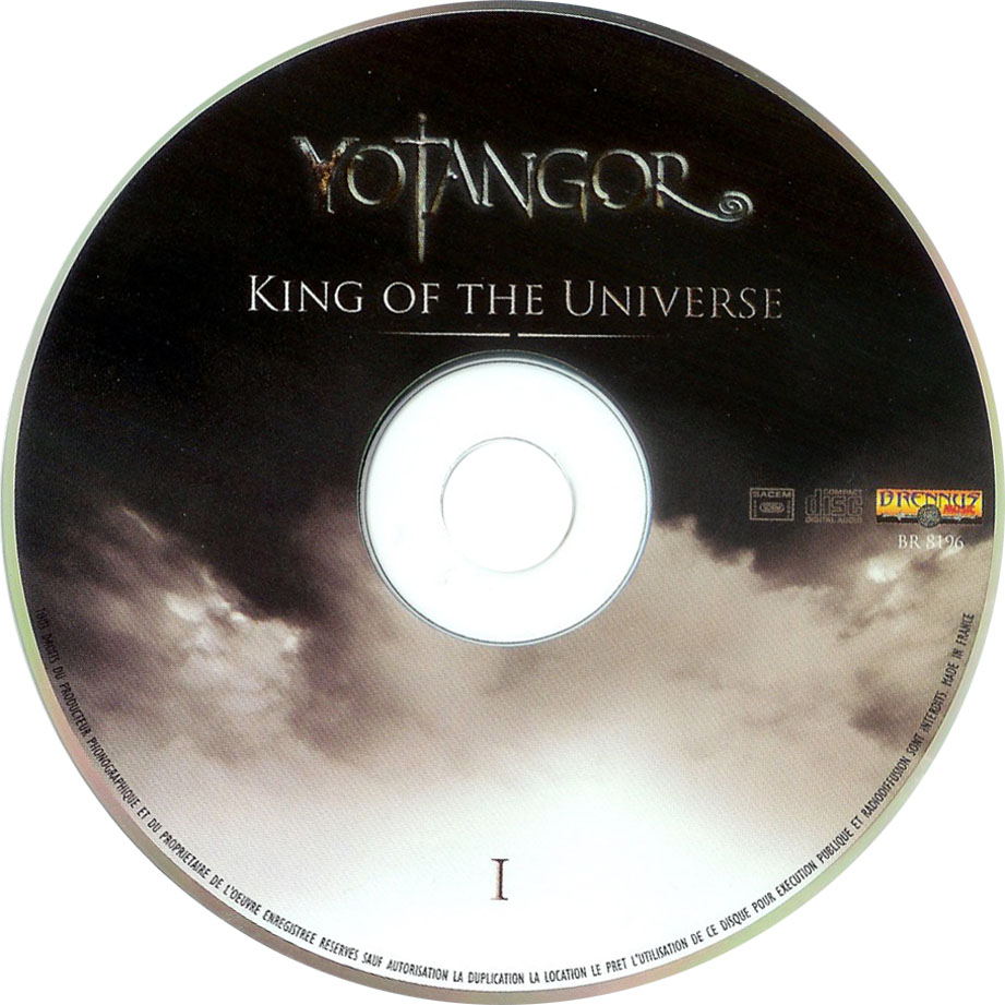 Cartula Cd1 de Yotangor - King Of The Universe