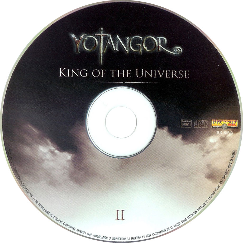 Cartula Cd2 de Yotangor - King Of The Universe