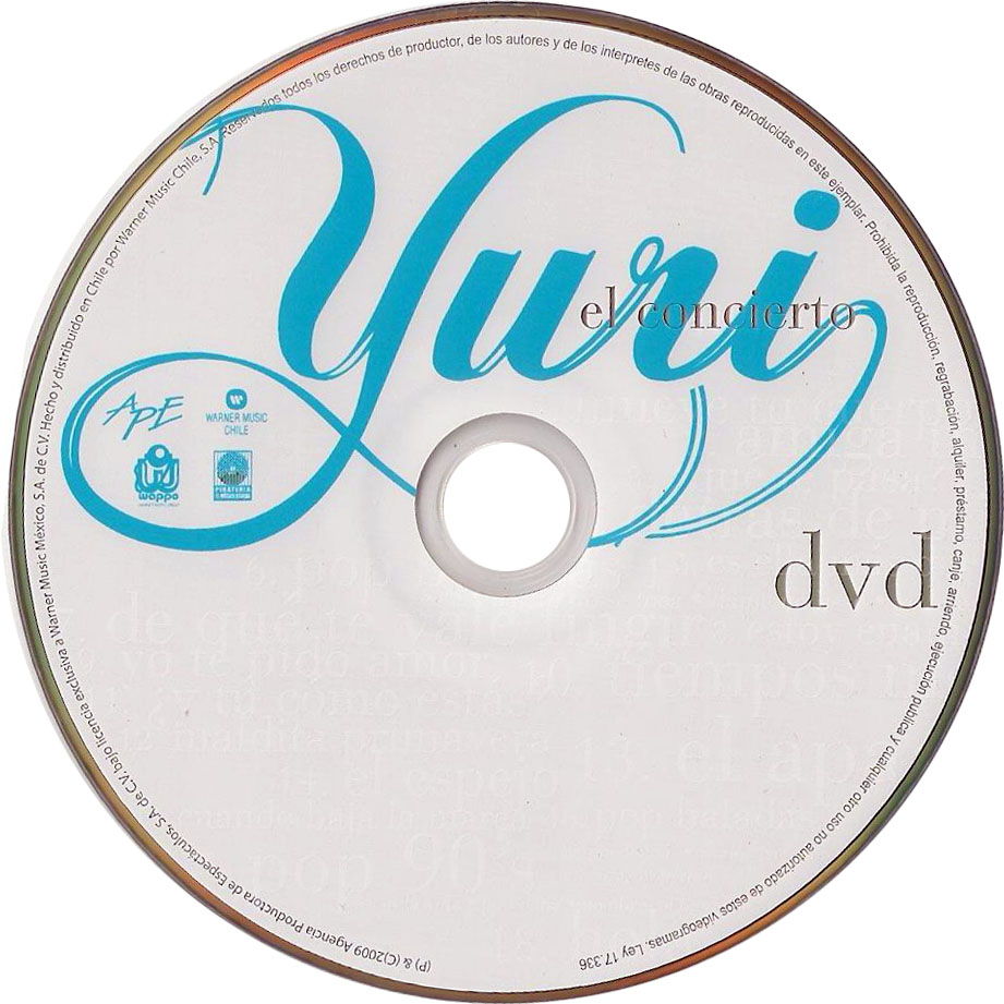 Cartula Dvd de Yuri - El Concierto