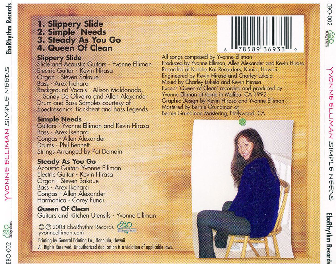 Cartula Trasera de Yvonne Elliman - Simple Needs (Ep)