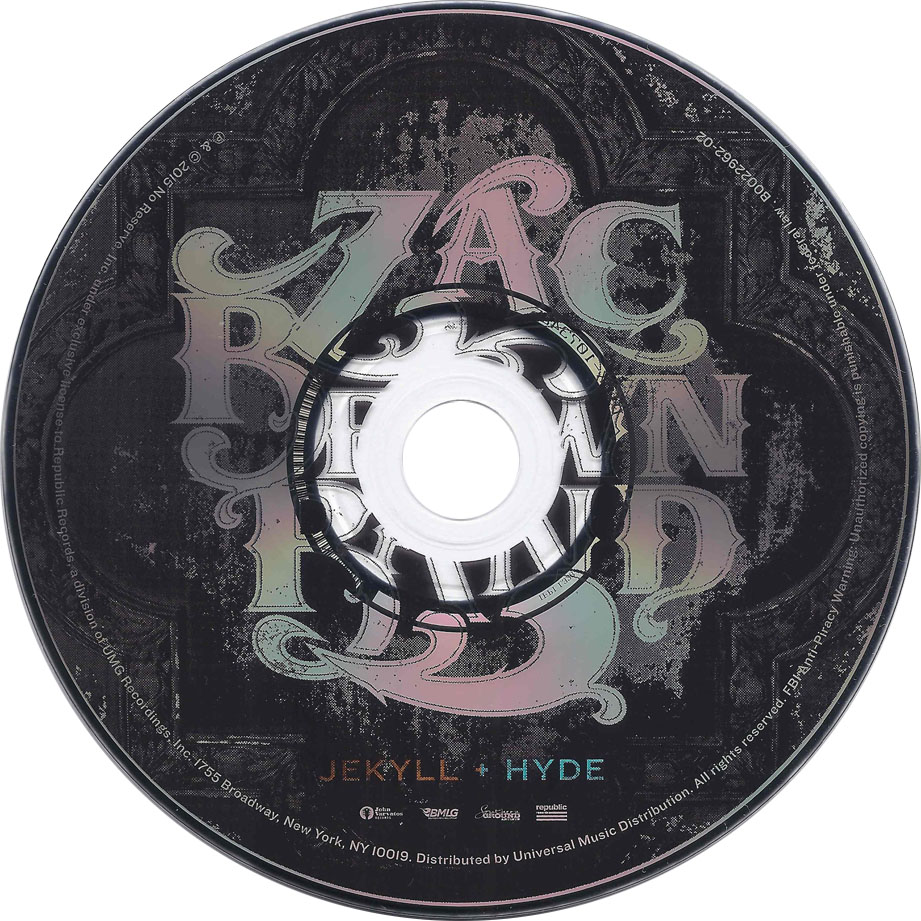 Cartula Cd de Zac Brown Band - Jekyll + Hyde