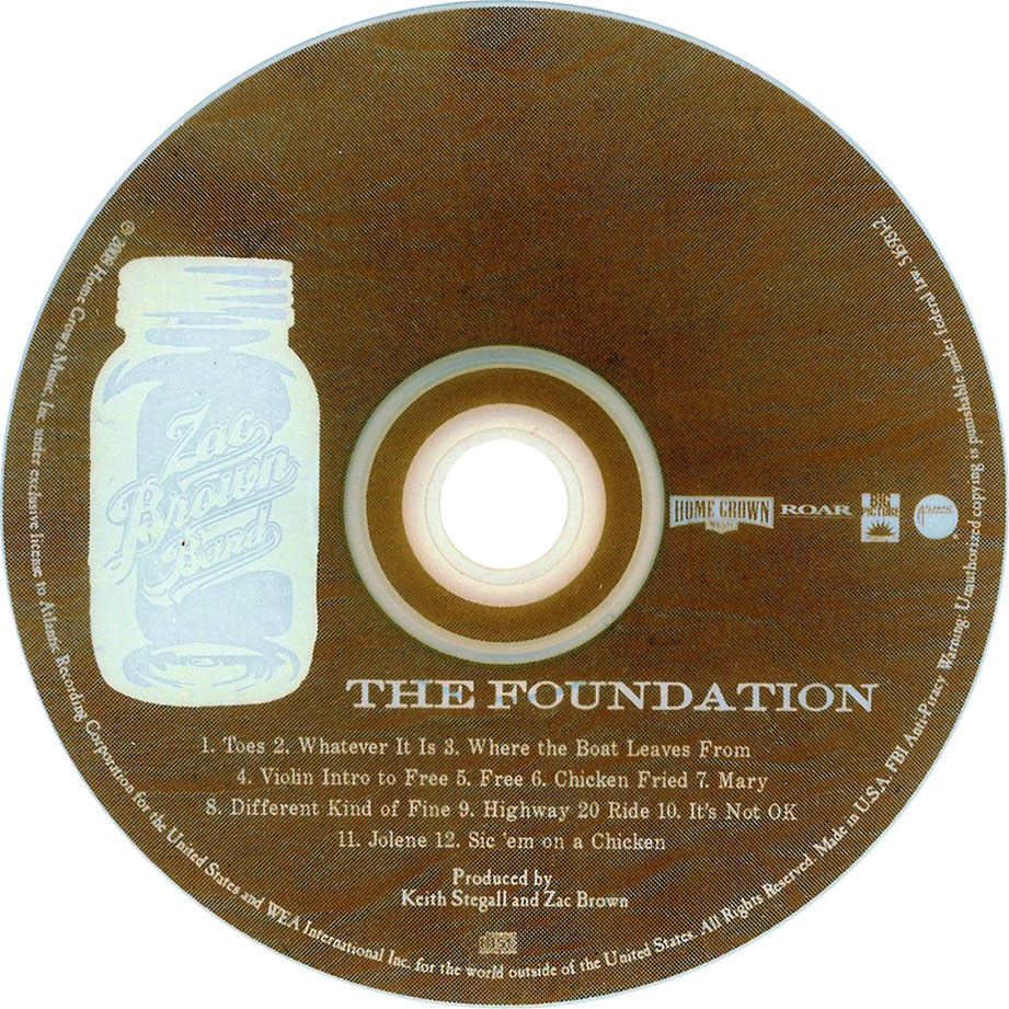 Cartula Cd de Zac Brown Band - The Foundation