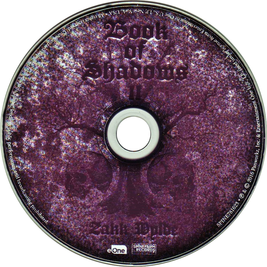 Cartula Cd de Zakk Wylde - Book Of Shadows II