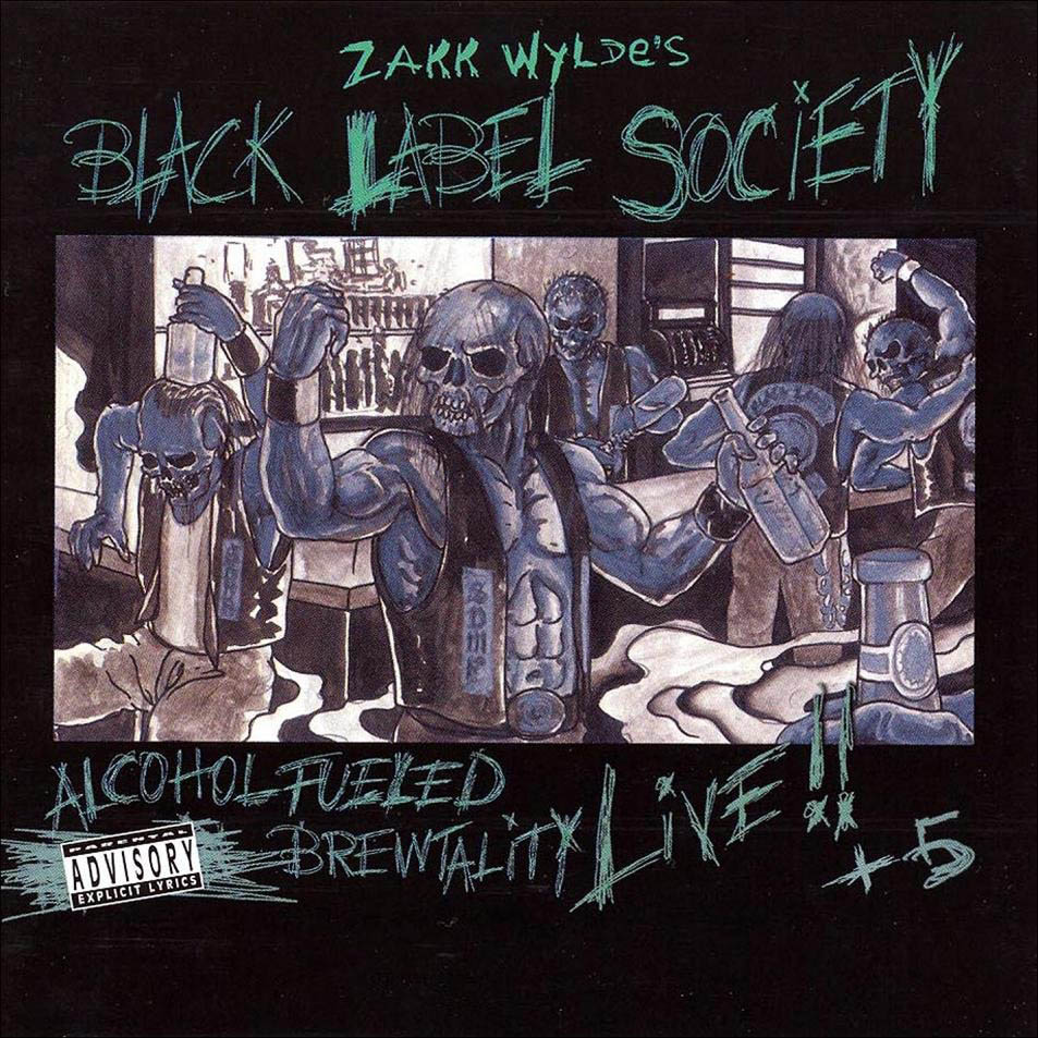 Cartula Frontal de Zakk Wylde's Black Label Society - Alcohol Fueled Brewtality - Live!! Plus 5
