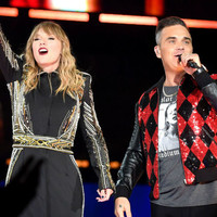 Taylor Swift comparte escenario con Niall Horan y Robbie Williams